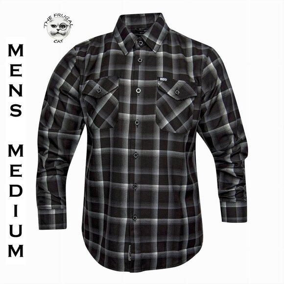 DIXXON FLANNEL x KISS DRESSED TO KILL Flannel Shirt Collab - Men's Medium - Picture 1 of 11